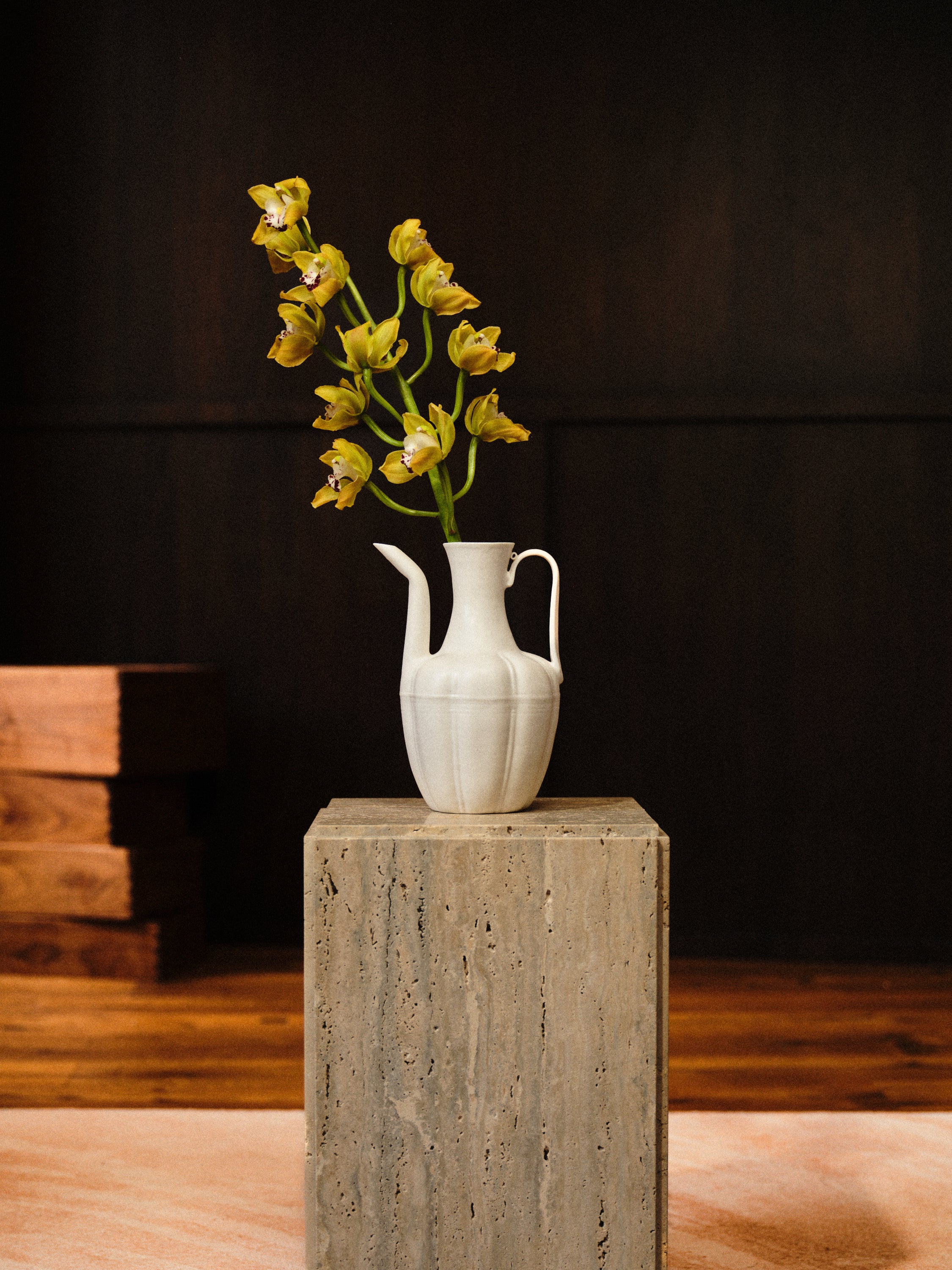 Ceramic Ewer, White