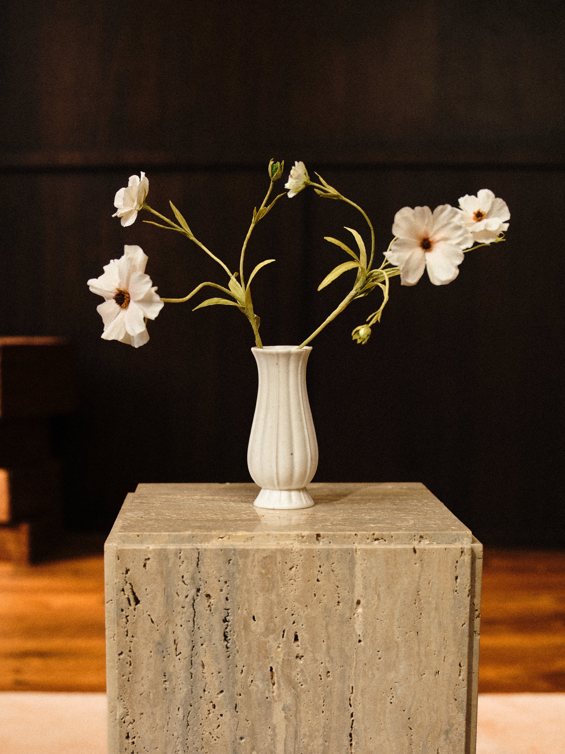 Ceramic Vase, White